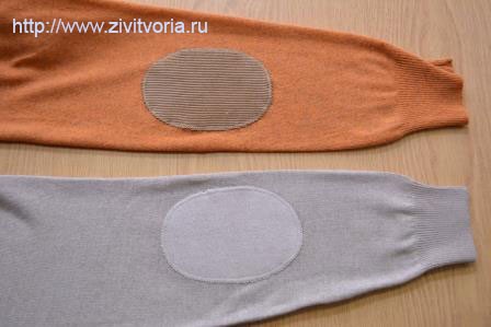 Заплатки на локти для свитера или кардигана: 9 идей с инструкциями
